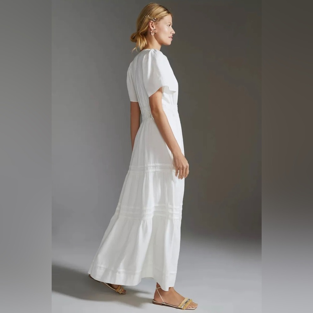 Anthropology Maxi Dress Somerset - White - Size XS - Worn Once